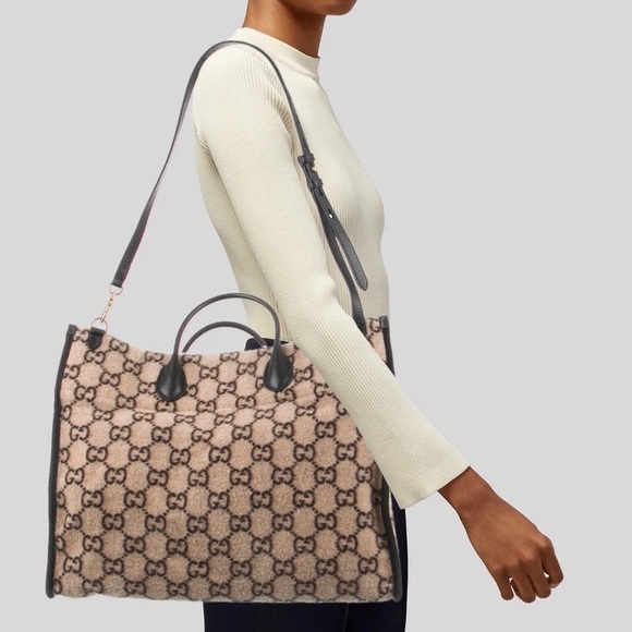 Gucci Handbags - Gucci Wool Tote - Sold Put Everywhere!